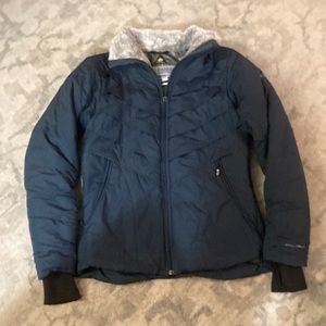 Columbia titanium omni-heat navy jacket